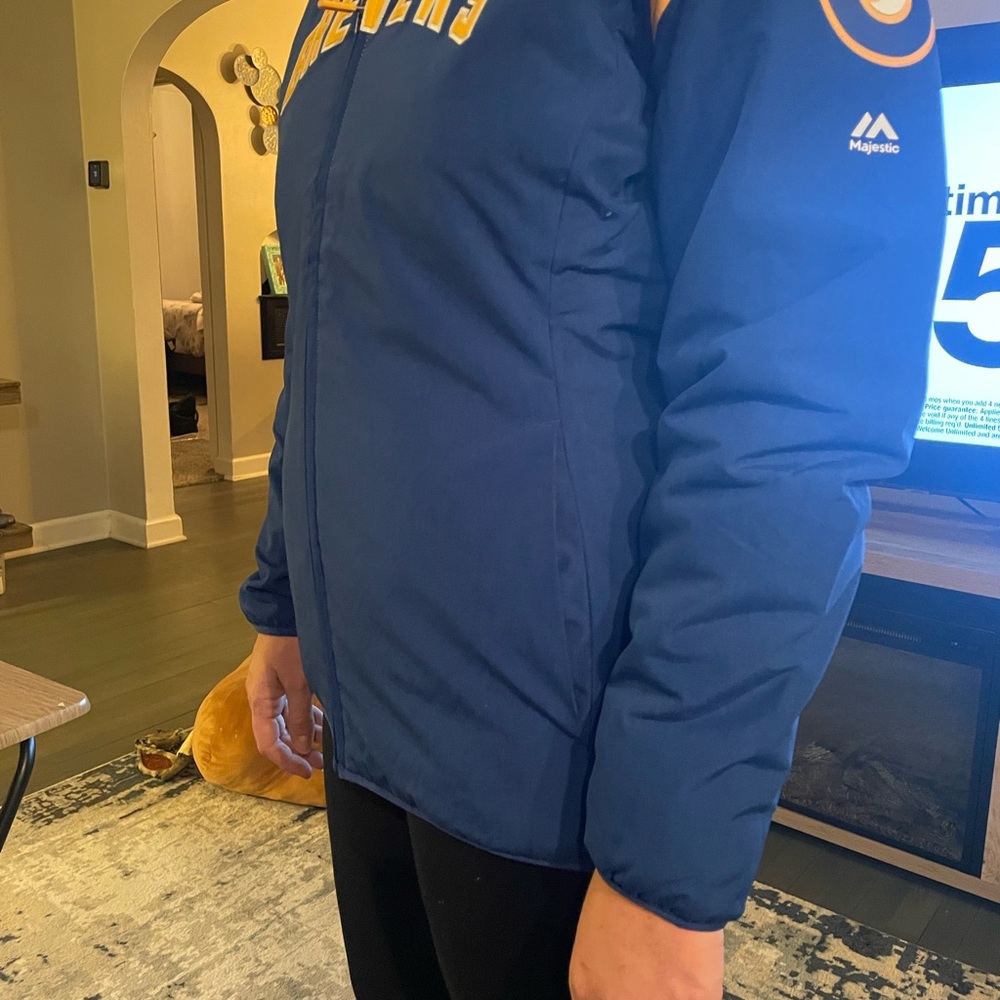 Authentic MLB Milwaukee Brewers ThermaBase Jacket - Picture 6 of 8